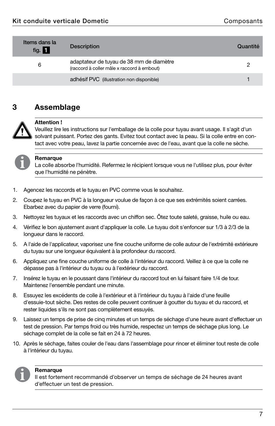 3assemblage | SeaLand Standpipe Kit User Manual | Page 7 / 24