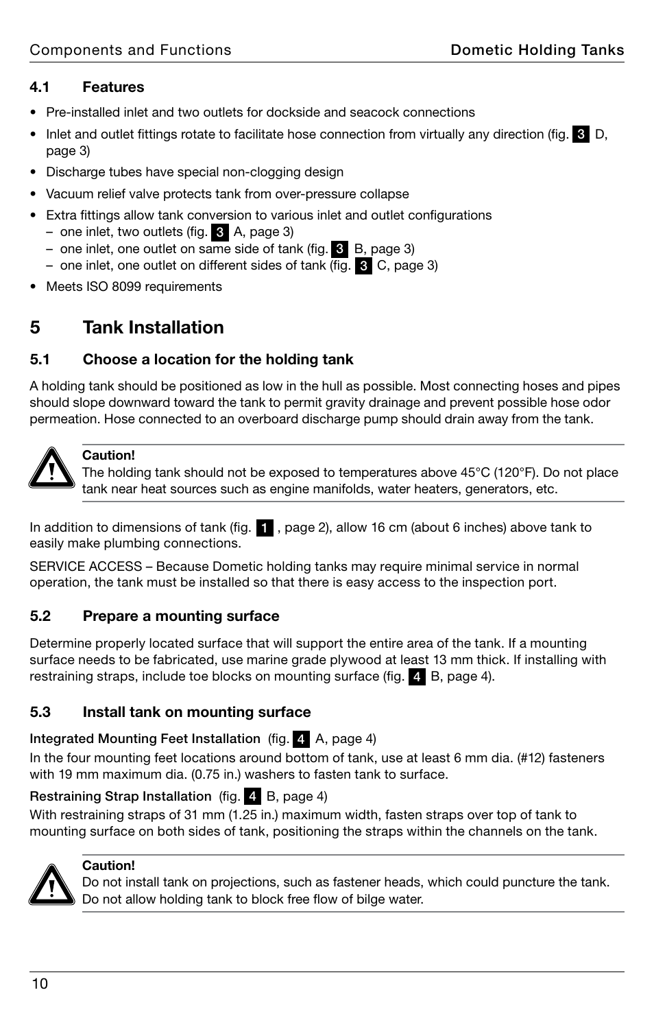 5tank installation | SeaLand DHT-L Series Holding Tank User Manual | Page 10 / 92