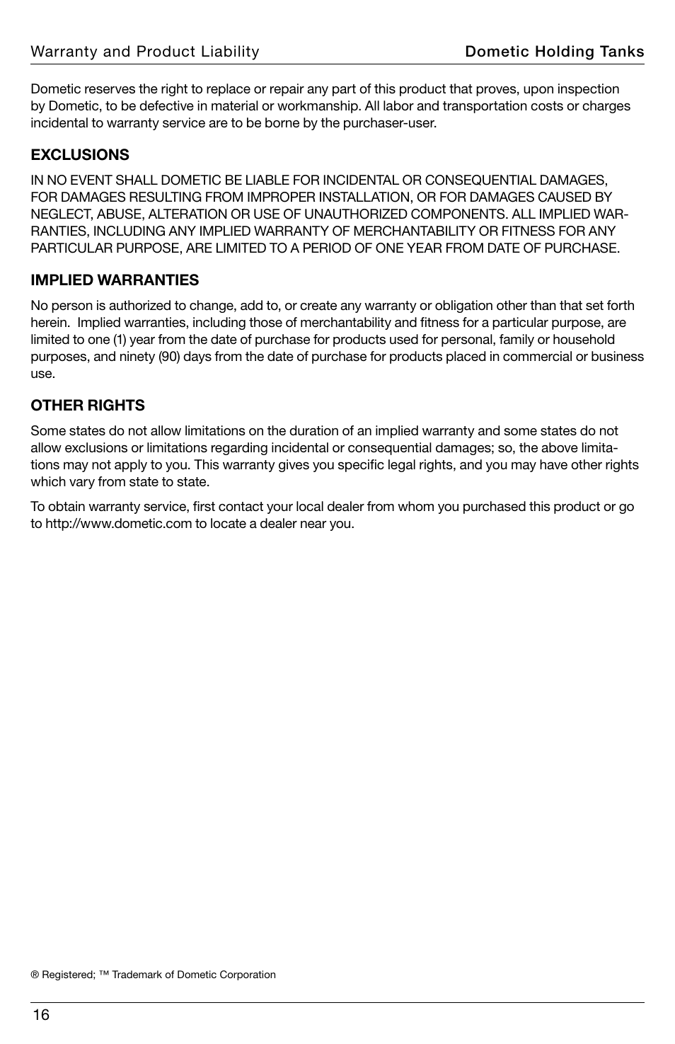 SeaLand DHT-L Series Holding Tank User Manual | Page 16 / 92