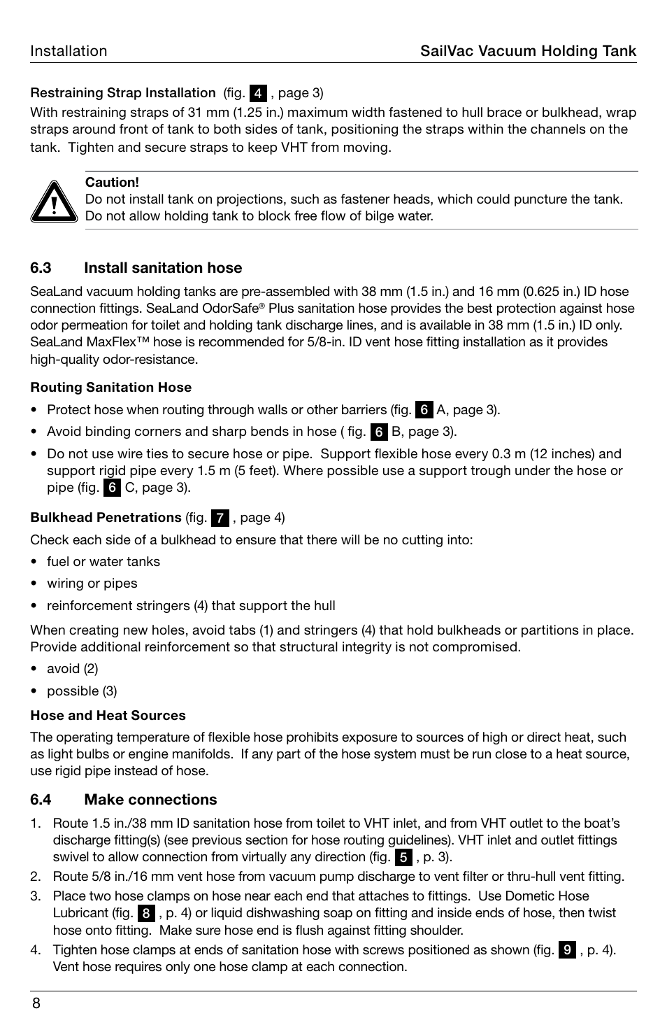 SeaLand SailVac VHT 5200 User Manual | Page 8 / 16