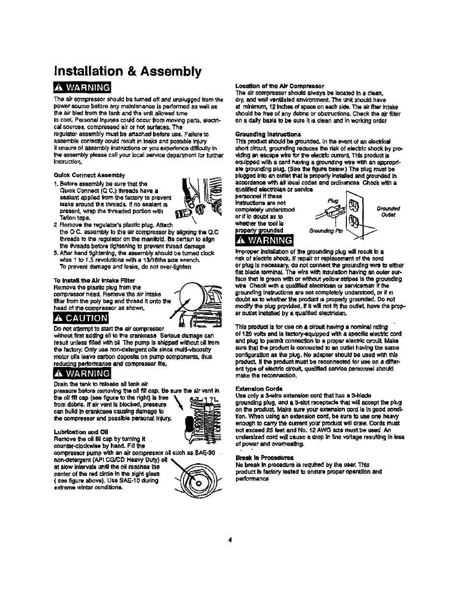 Installation & assembly | Craftsman 921.153101 User Manual | Page 6 / 11