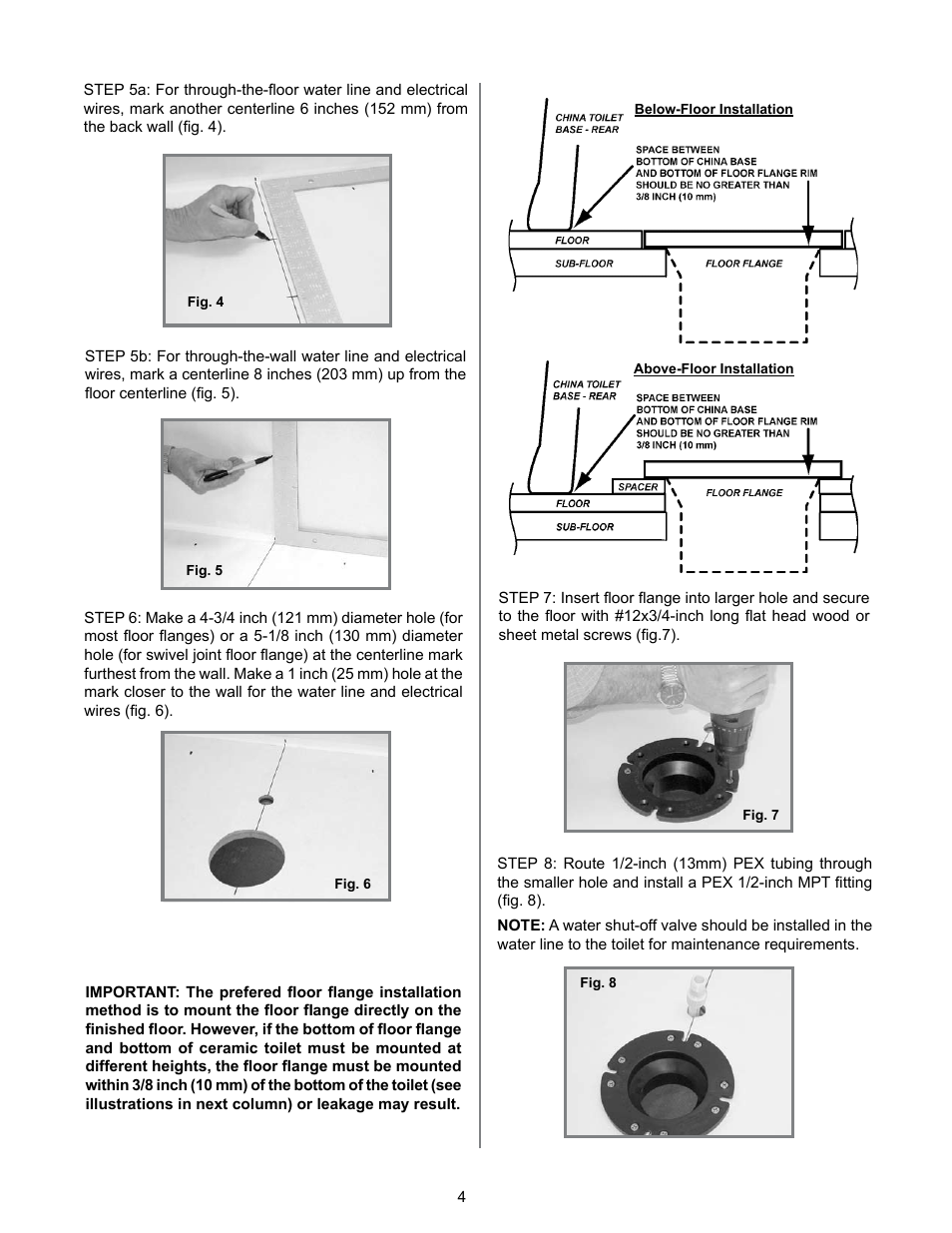 SeaLand 3400 Series All-Ceramic Toilets User Manual | Page 4 / 20