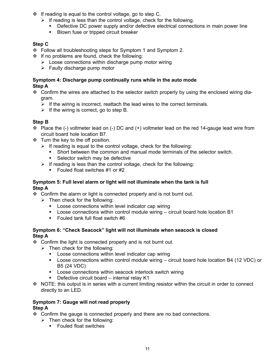 SeaLand TankMaster 6 User Manual | Page 11 / 12