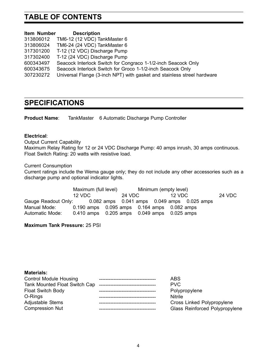 SeaLand TankMaster 6 User Manual | Page 4 / 12