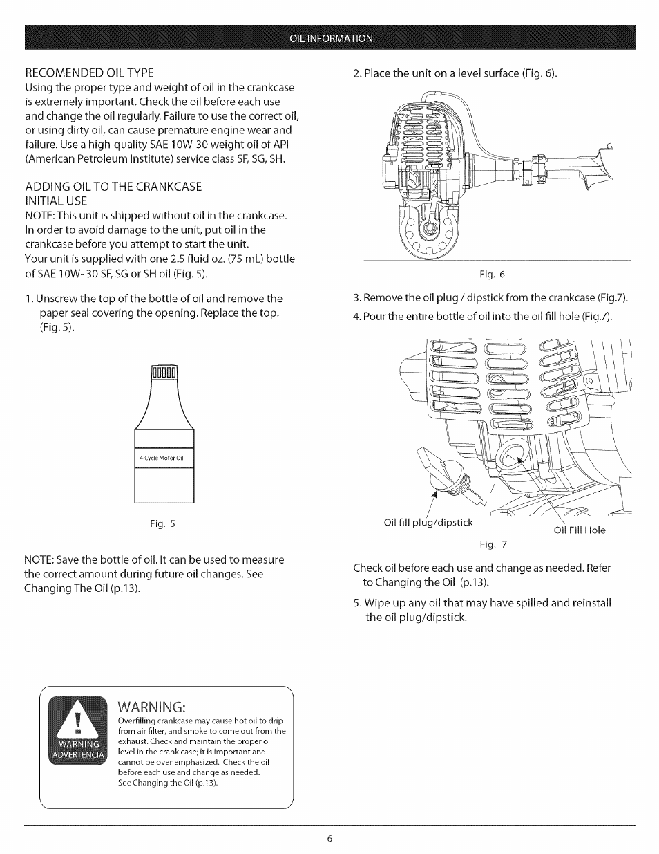 Lodqq, Warning | Craftsman 104.79212 User Manual | Page 6 / 20