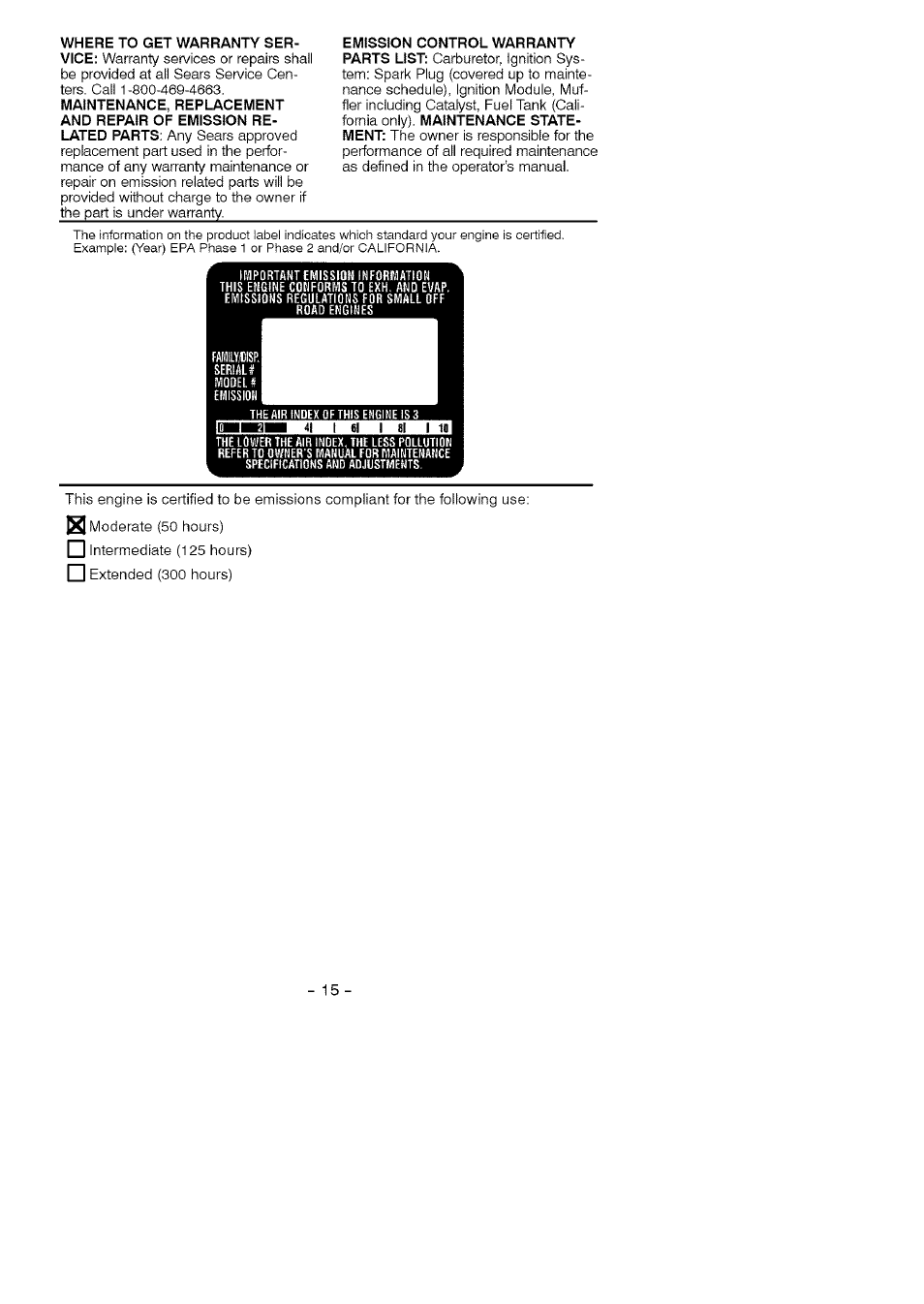 Craftsman 358.794964 User Manual | Page 15 / 36