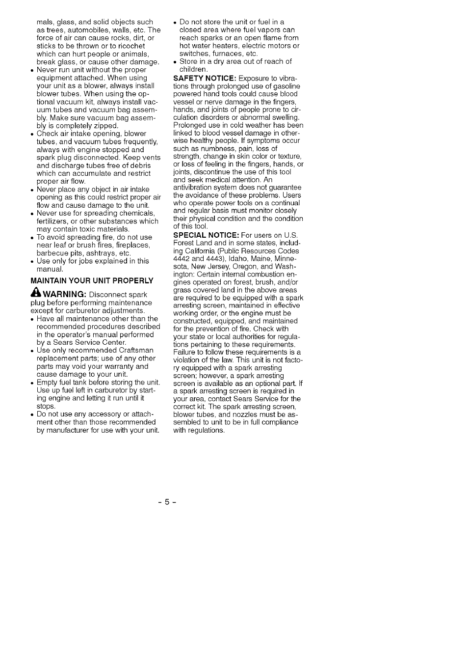 Craftsman 358.794964 User Manual | Page 5 / 36