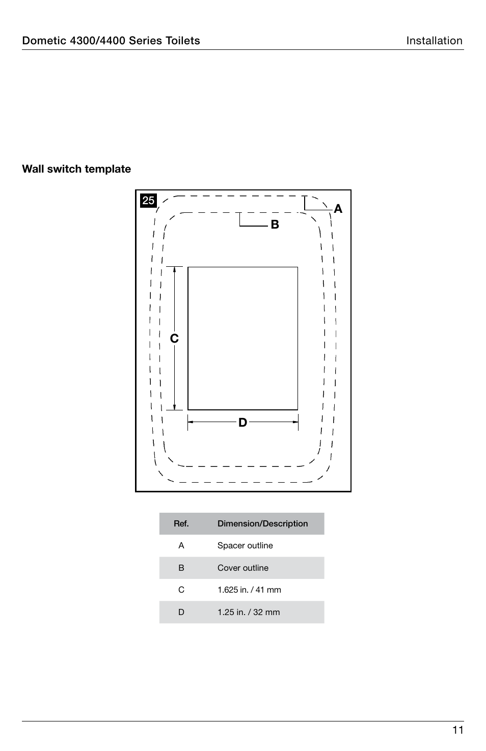 SeaLand 4400 Series Toilet Installation User Manual | Page 11 / 12