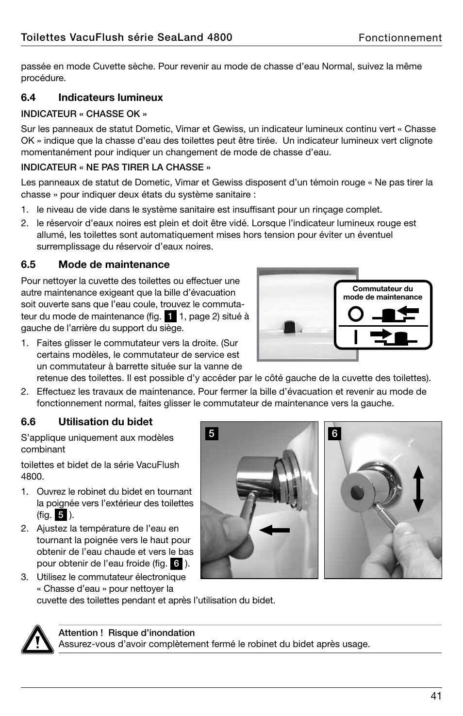 SeaLand 4800 Series VacuFlush User Manual | Page 41 / 116