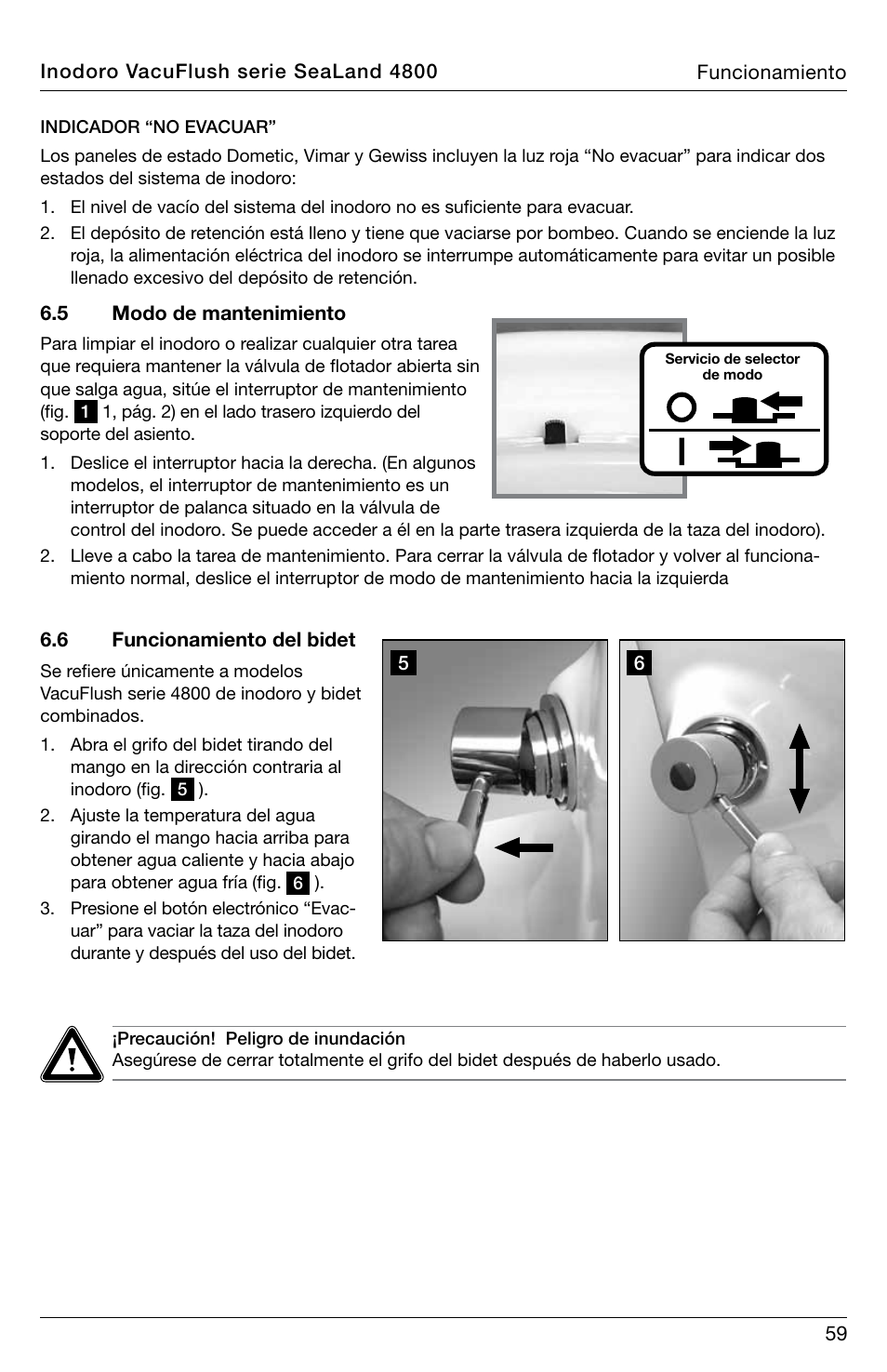 SeaLand 4800 Series VacuFlush User Manual | Page 59 / 116