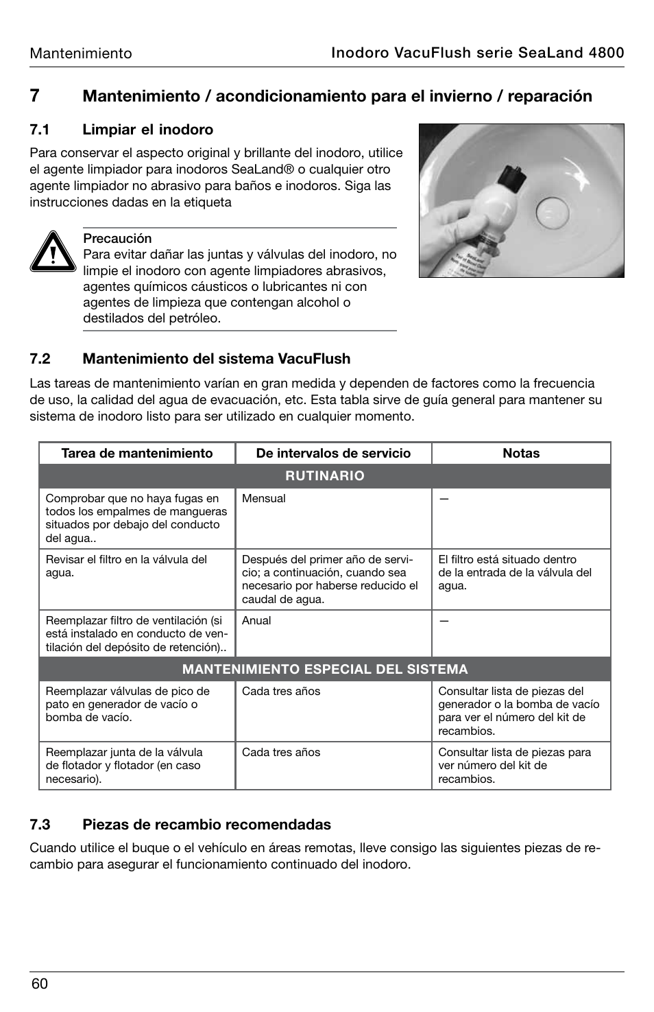 SeaLand 4800 Series VacuFlush User Manual | Page 60 / 116