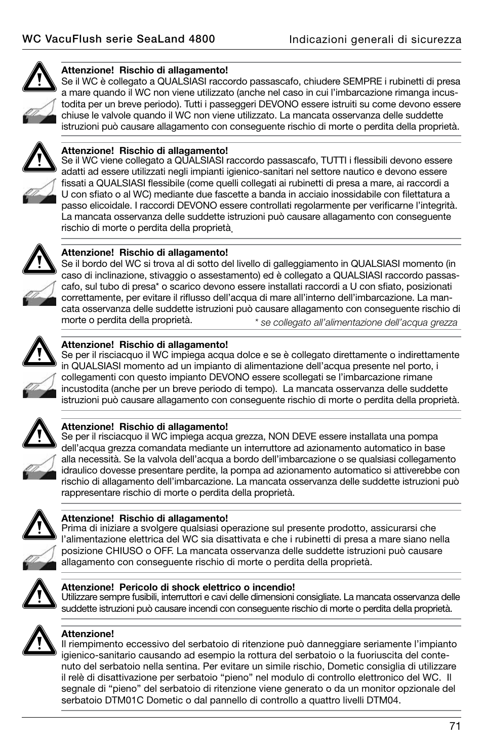 SeaLand 4800 Series VacuFlush User Manual | Page 71 / 116