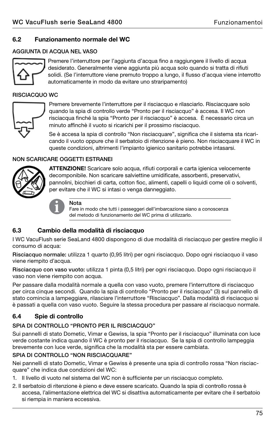 SeaLand 4800 Series VacuFlush User Manual | Page 75 / 116