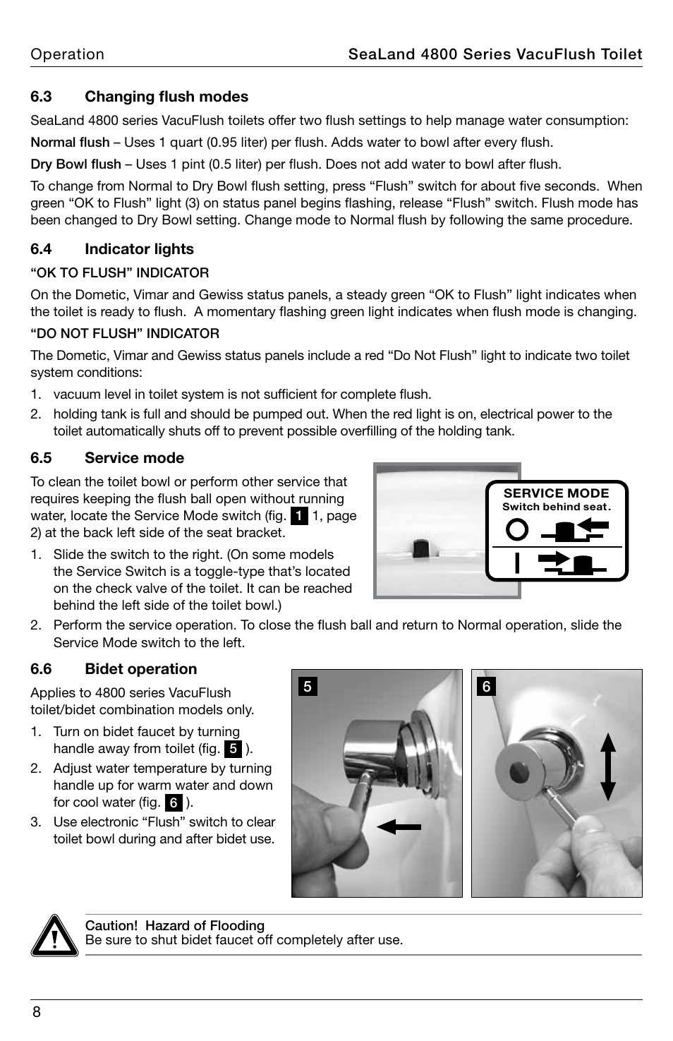 SeaLand 4800 Series VacuFlush User Manual | Page 8 / 116