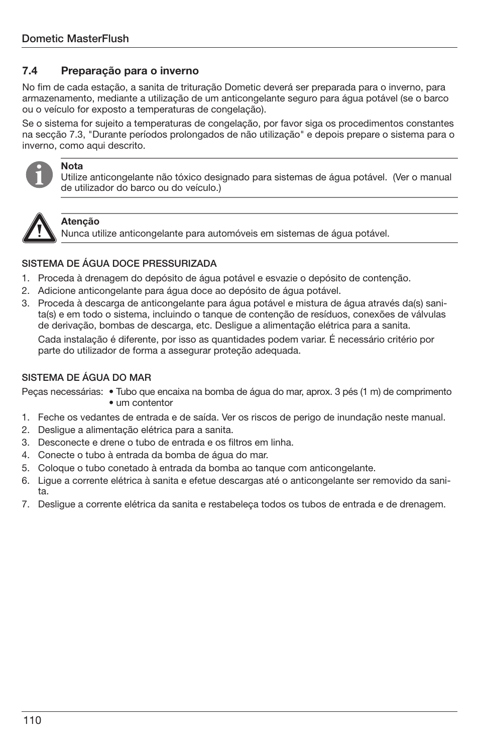 SeaLand 7200 Series MasterFlush Orbit User Manual | Page 110 / 164