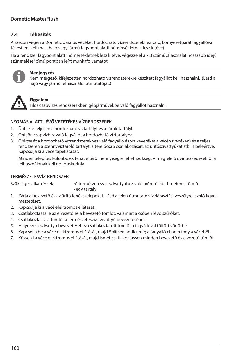 SeaLand 7200 Series MasterFlush Orbit User Manual | Page 160 / 164