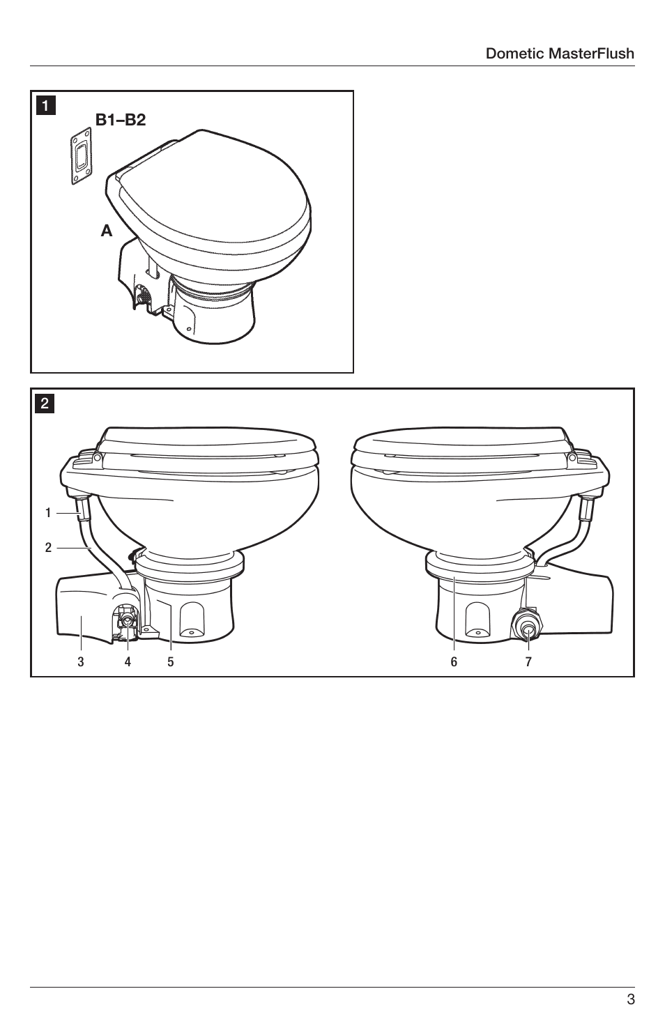 Illustrations, Ab1–b2 | SeaLand 7200 Series MasterFlush Orbit User Manual | Page 3 / 164