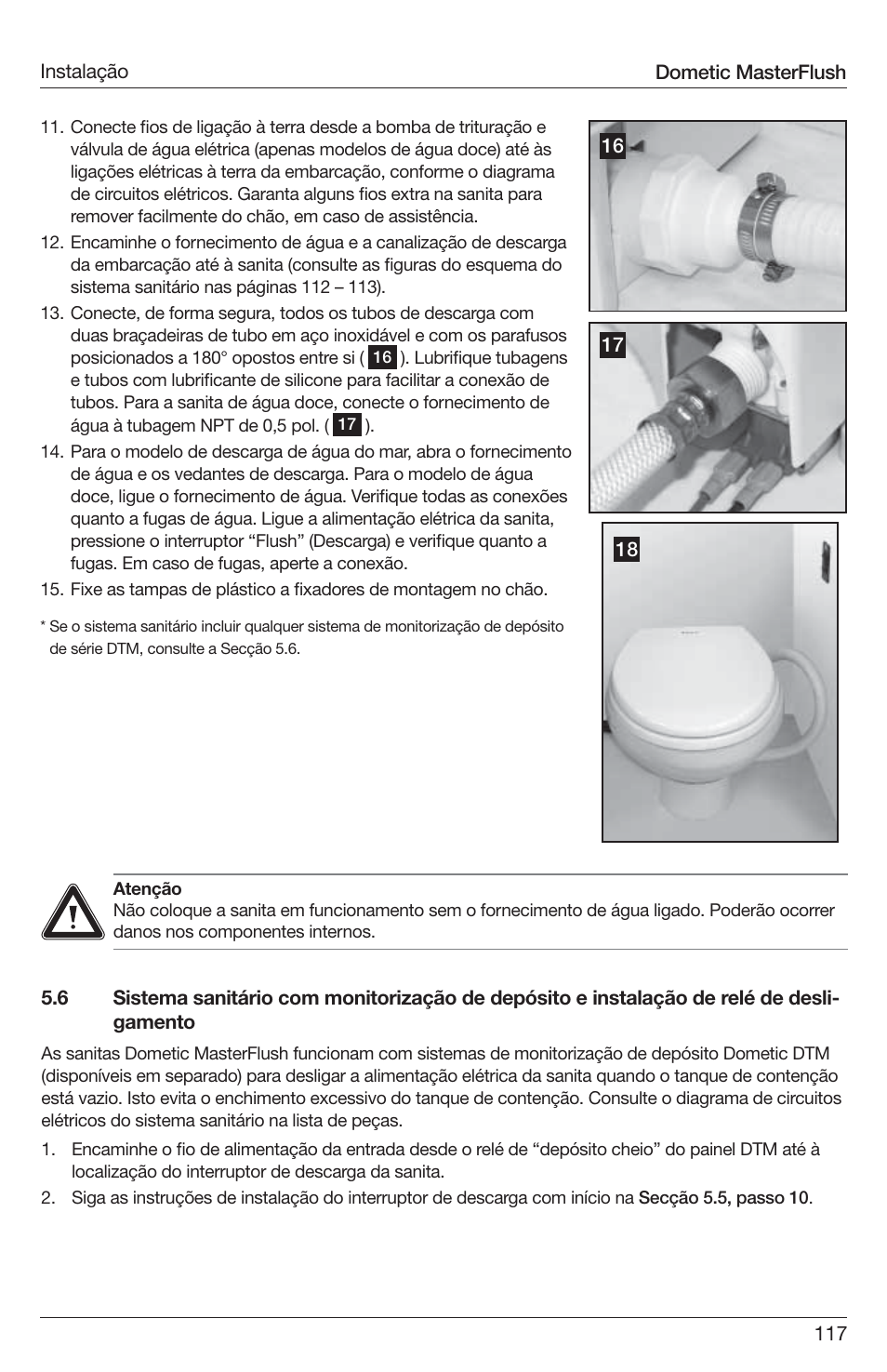 SeaLand 7200 Series MasterFlush Toilet Installation User Manual | Page 117 / 172