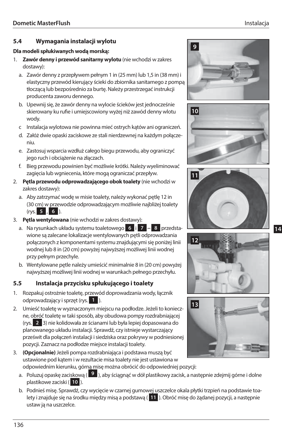 SeaLand 7200 Series MasterFlush Toilet Installation User Manual | Page 136 / 172