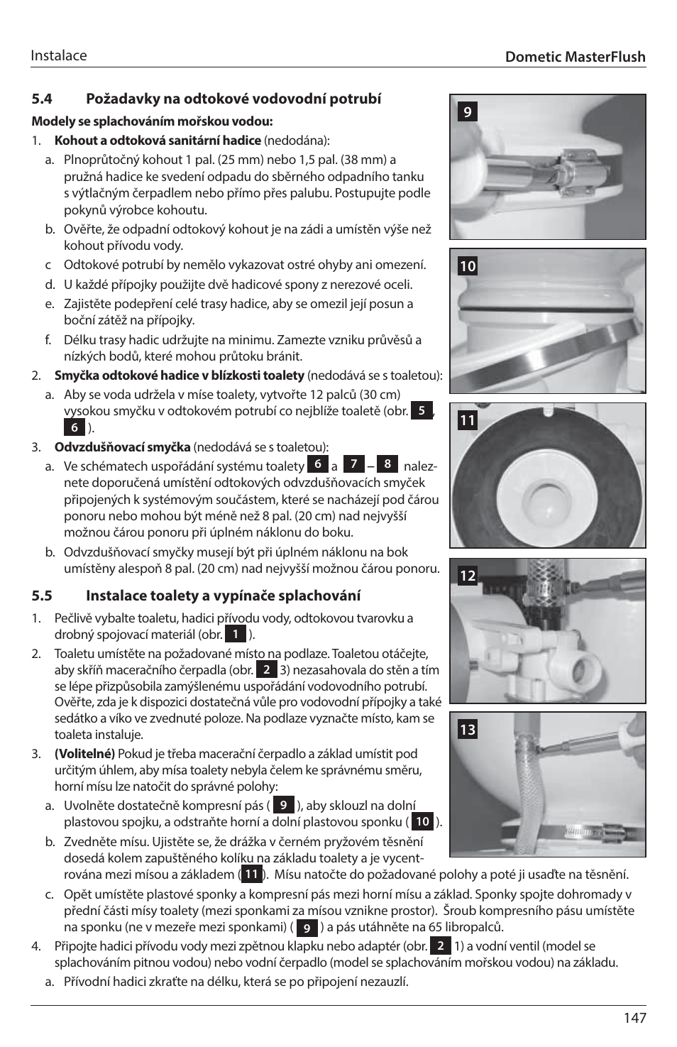 SeaLand 7200 Series MasterFlush Toilet Installation User Manual | Page 147 / 172