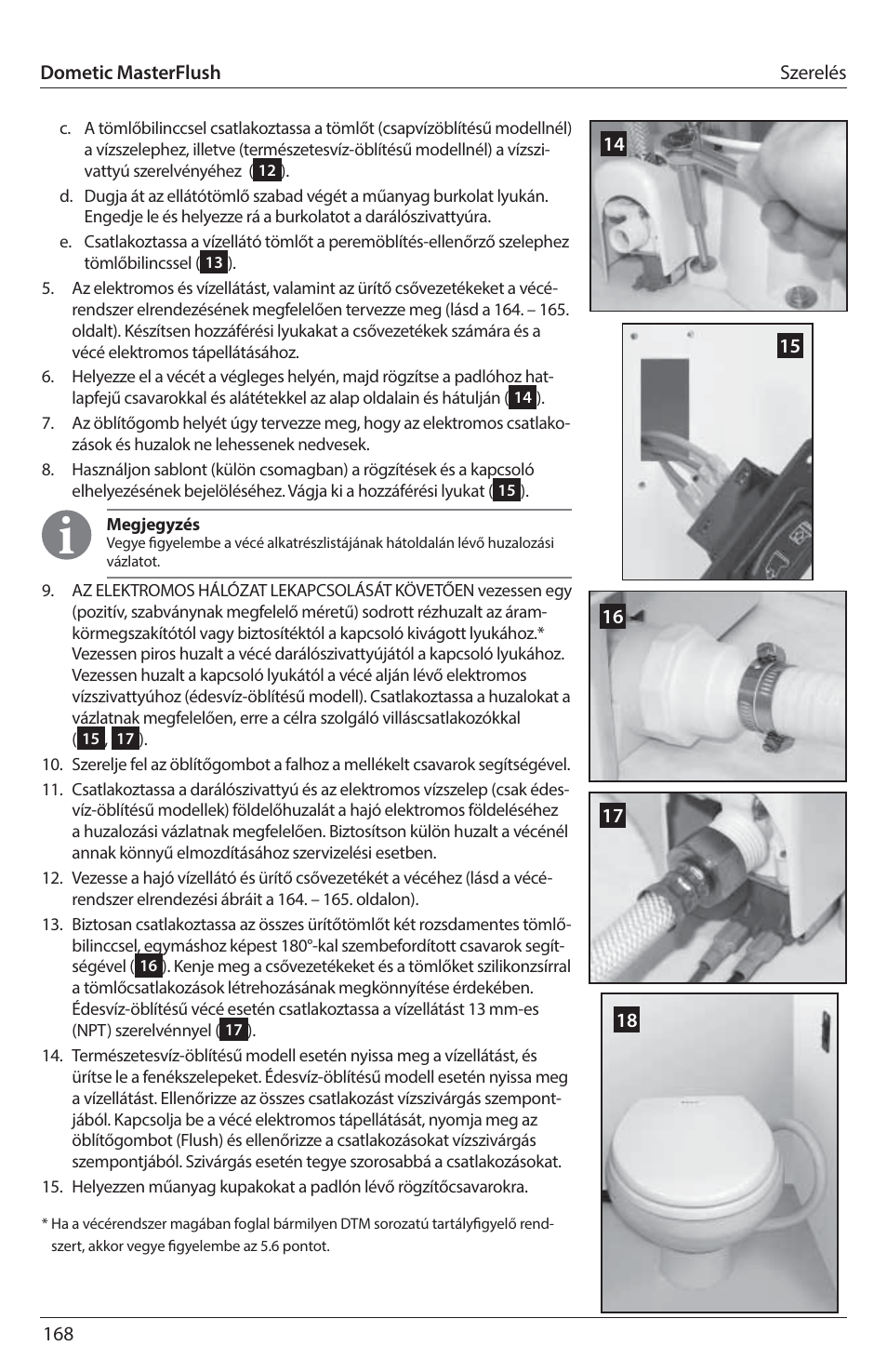 SeaLand 7200 Series MasterFlush Toilet Installation User Manual | Page 168 / 172