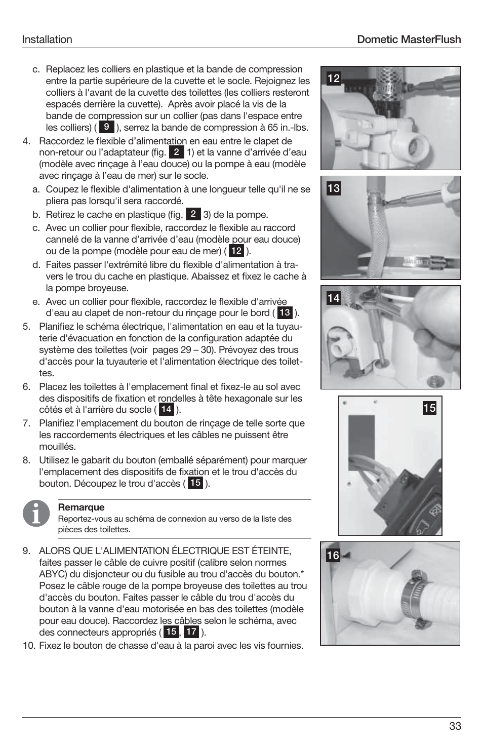 SeaLand 7200 Series MasterFlush Toilet Installation User Manual | Page 33 / 172