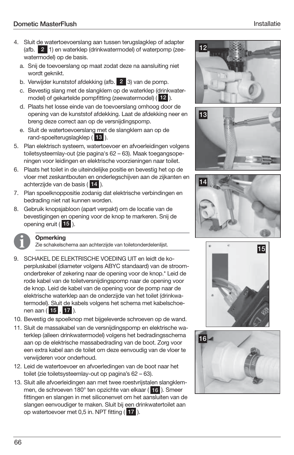 SeaLand 7200 Series MasterFlush Toilet Installation User Manual | Page 66 / 172