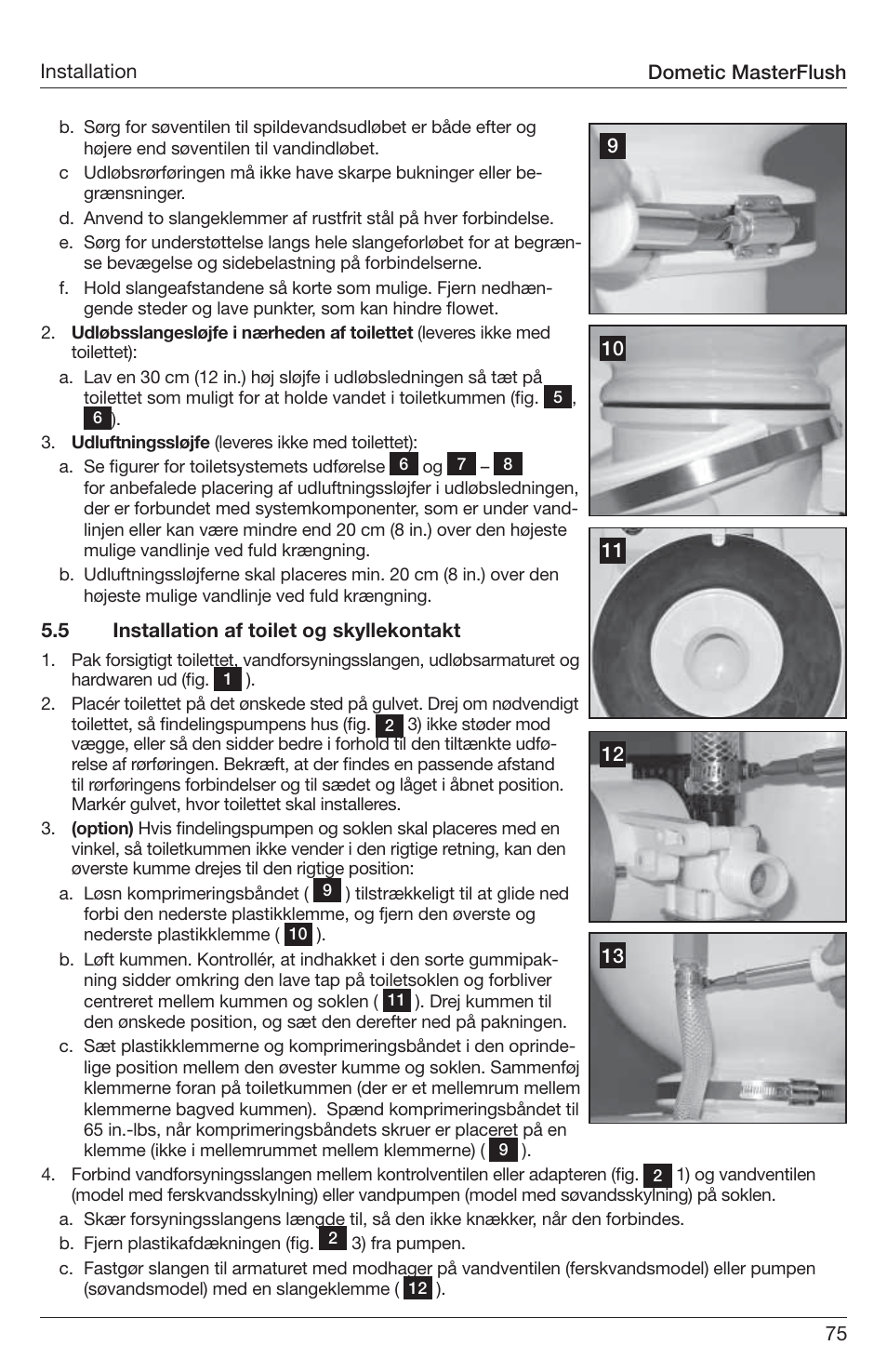 SeaLand 7200 Series MasterFlush Toilet Installation User Manual | Page 75 / 172