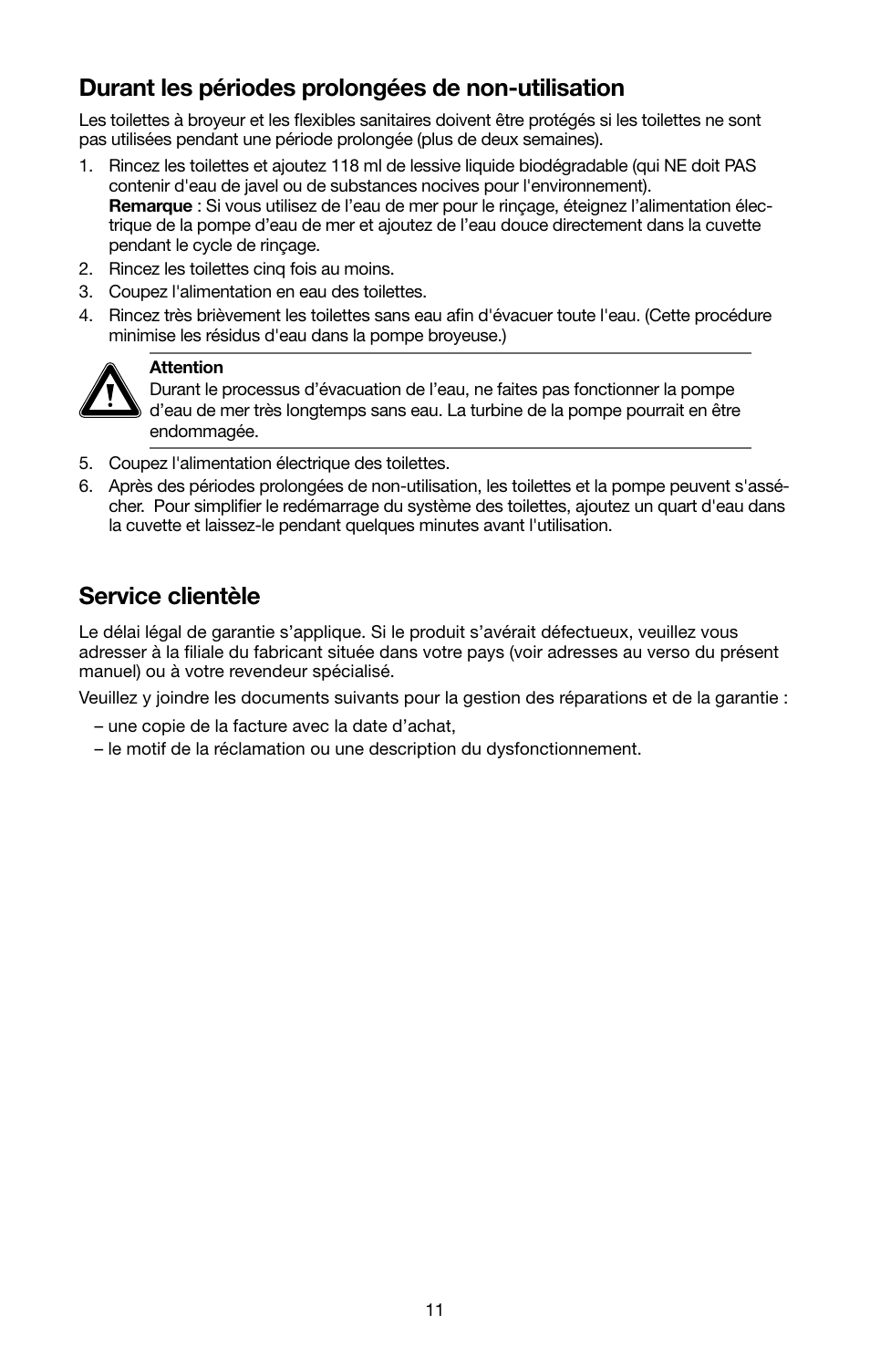 SeaLand 7200 Series MasterFlush Toilet Quick-start Guide User Manual | Page 10 / 51