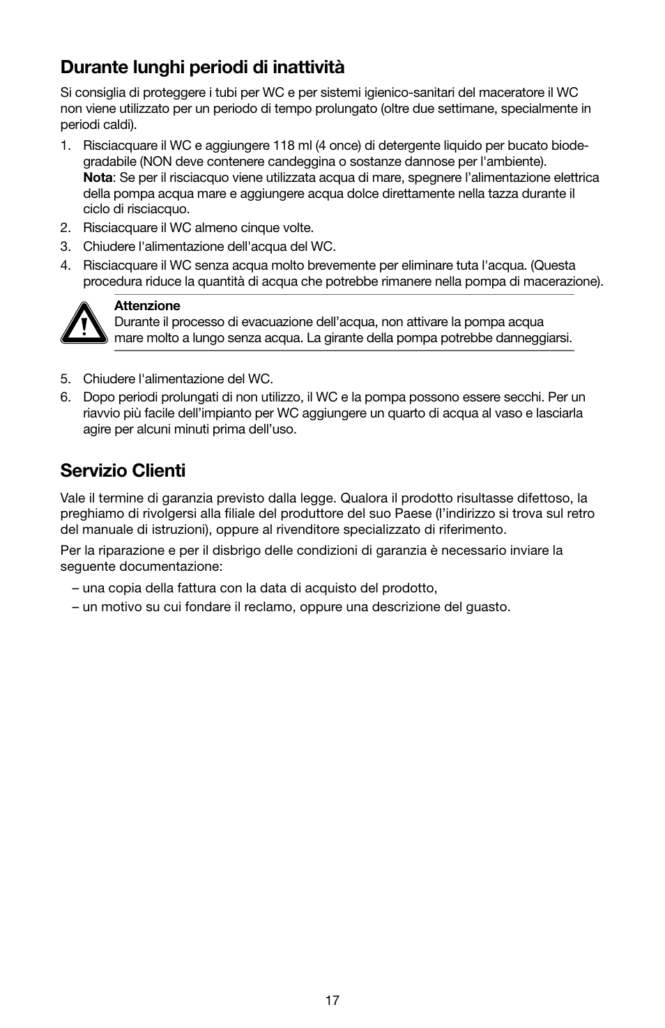 SeaLand 7200 Series MasterFlush Toilet Quick-start Guide User Manual | Page 16 / 51