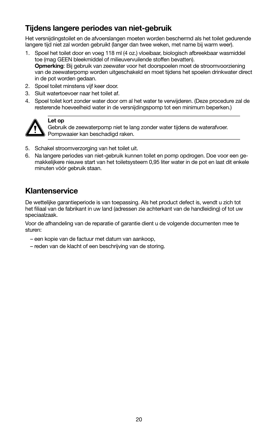 SeaLand 7200 Series MasterFlush Toilet Quick-start Guide User Manual | Page 19 / 51