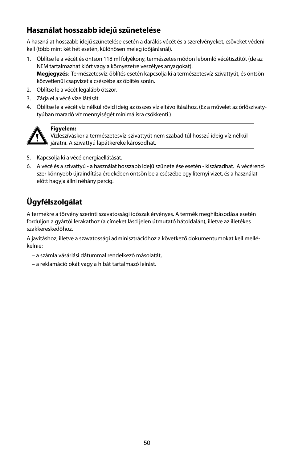 SeaLand 7200 Series MasterFlush Toilet Quick-start Guide User Manual | Page 49 / 51