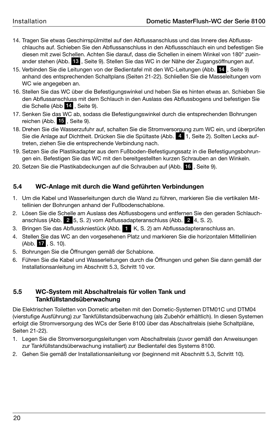 SeaLand 8100 Series MasterFlush Installation User Manual | Page 20 / 100