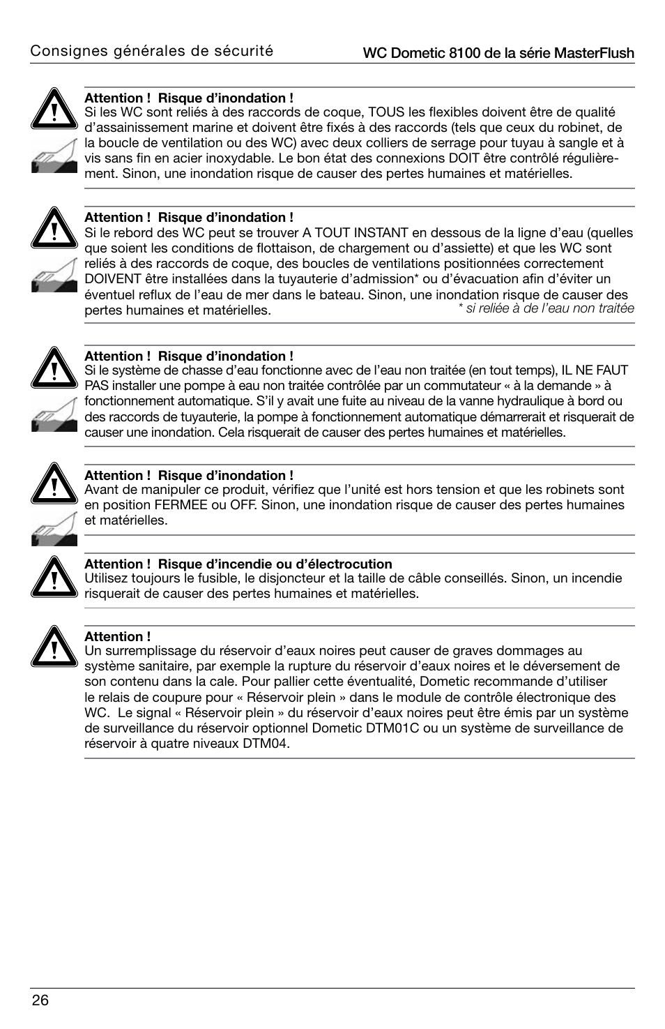 SeaLand 8100 Series MasterFlush Installation User Manual | Page 26 / 100