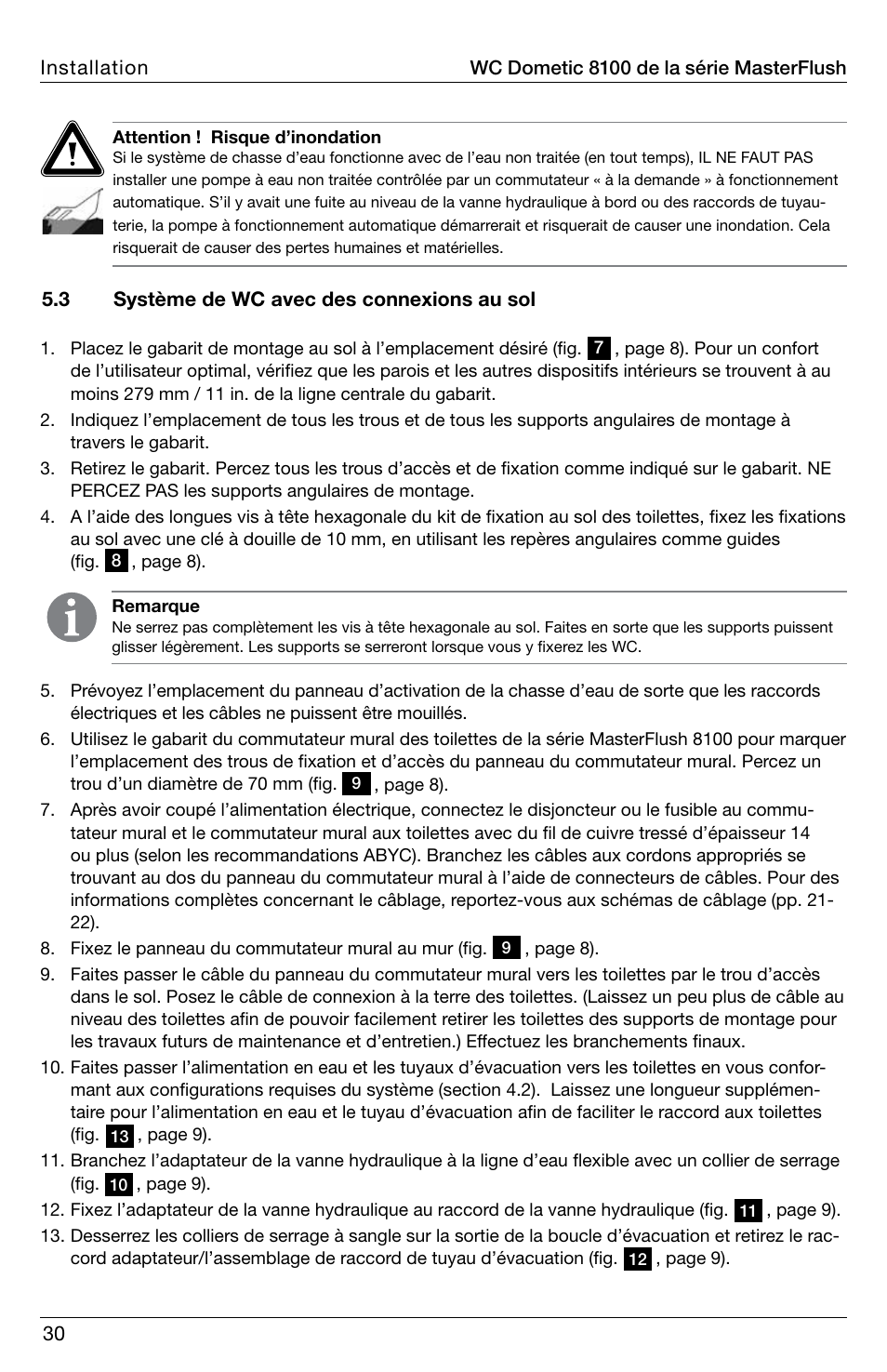 SeaLand 8100 Series MasterFlush Installation User Manual | Page 30 / 100