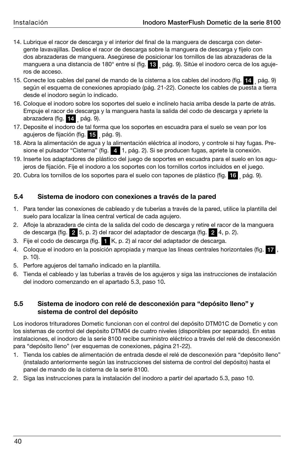 SeaLand 8100 Series MasterFlush Installation User Manual | Page 40 / 100