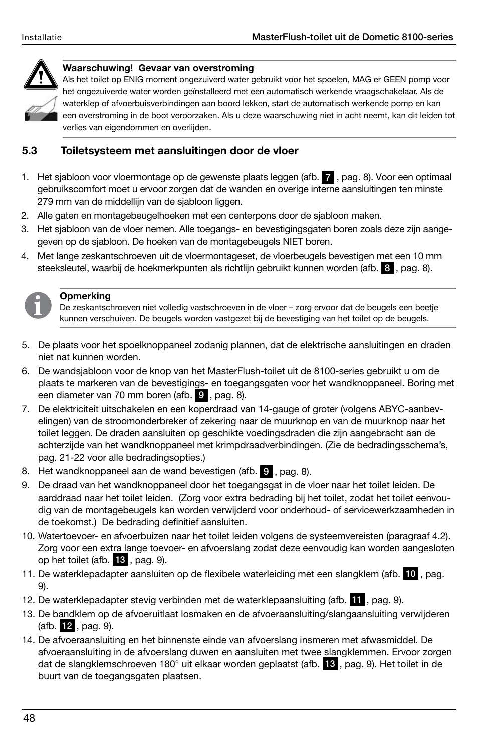 SeaLand 8100 Series MasterFlush Installation User Manual | Page 48 / 100