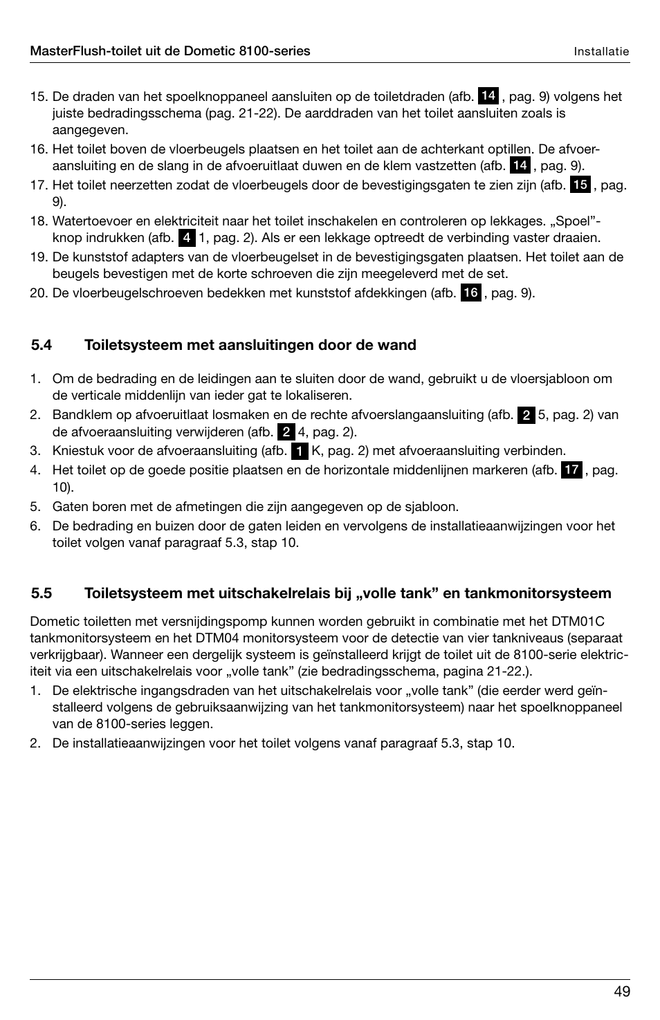 SeaLand 8100 Series MasterFlush Installation User Manual | Page 49 / 100