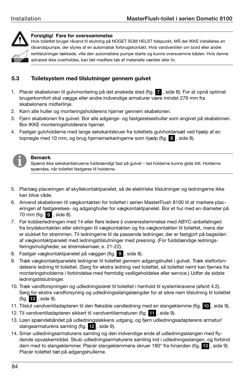 SeaLand 8100 Series MasterFlush Installation User Manual | Page 84 / 100