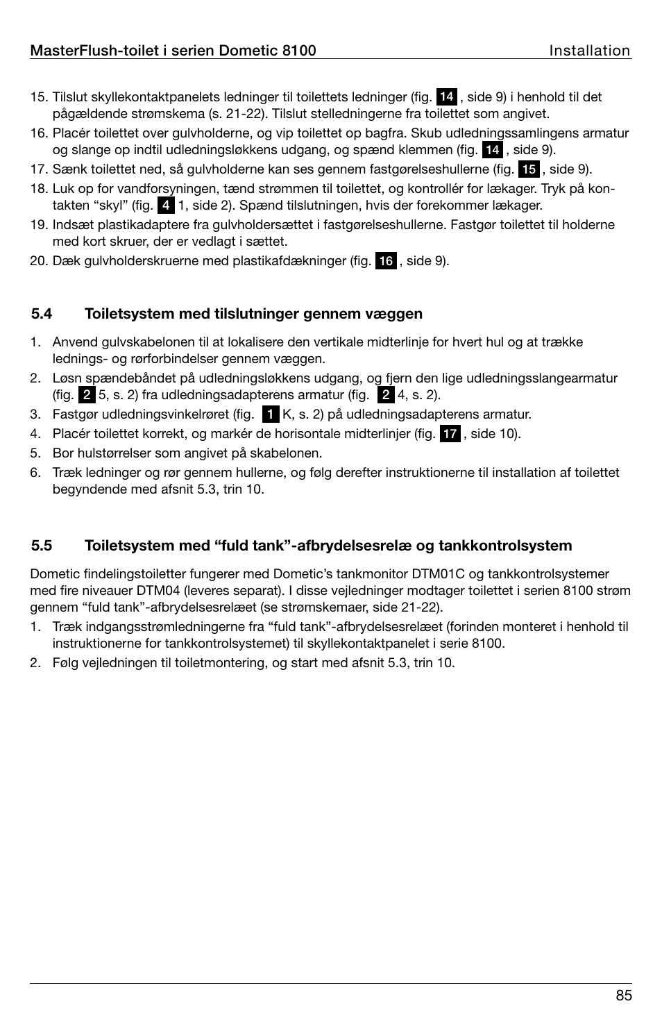 SeaLand 8100 Series MasterFlush Installation User Manual | Page 85 / 100