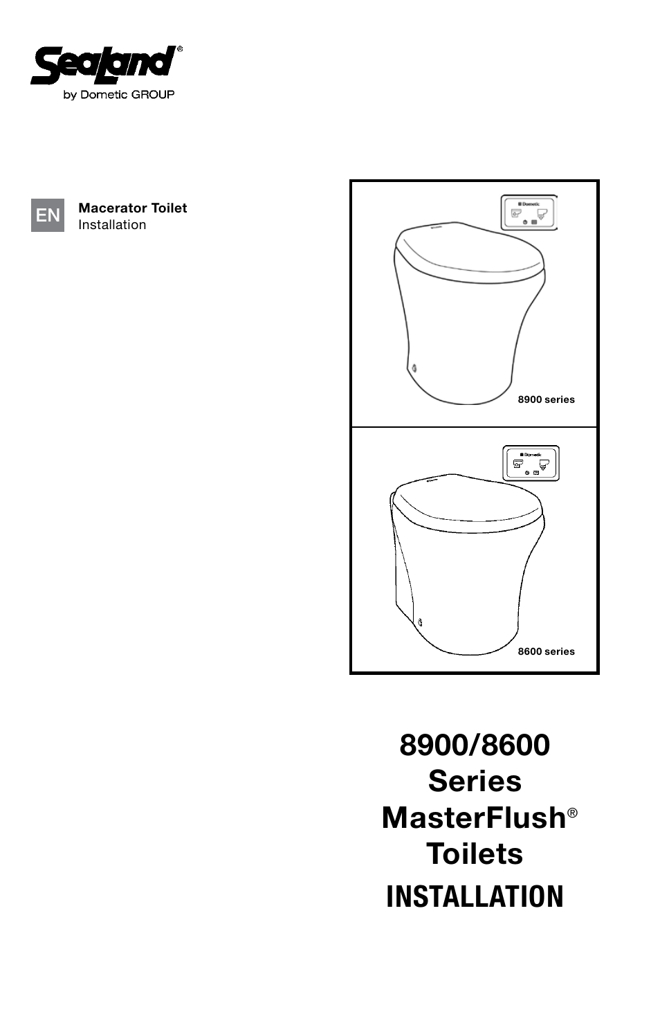 SeaLand 8900 Series MasterFlush Installation User Manual | 12 pages