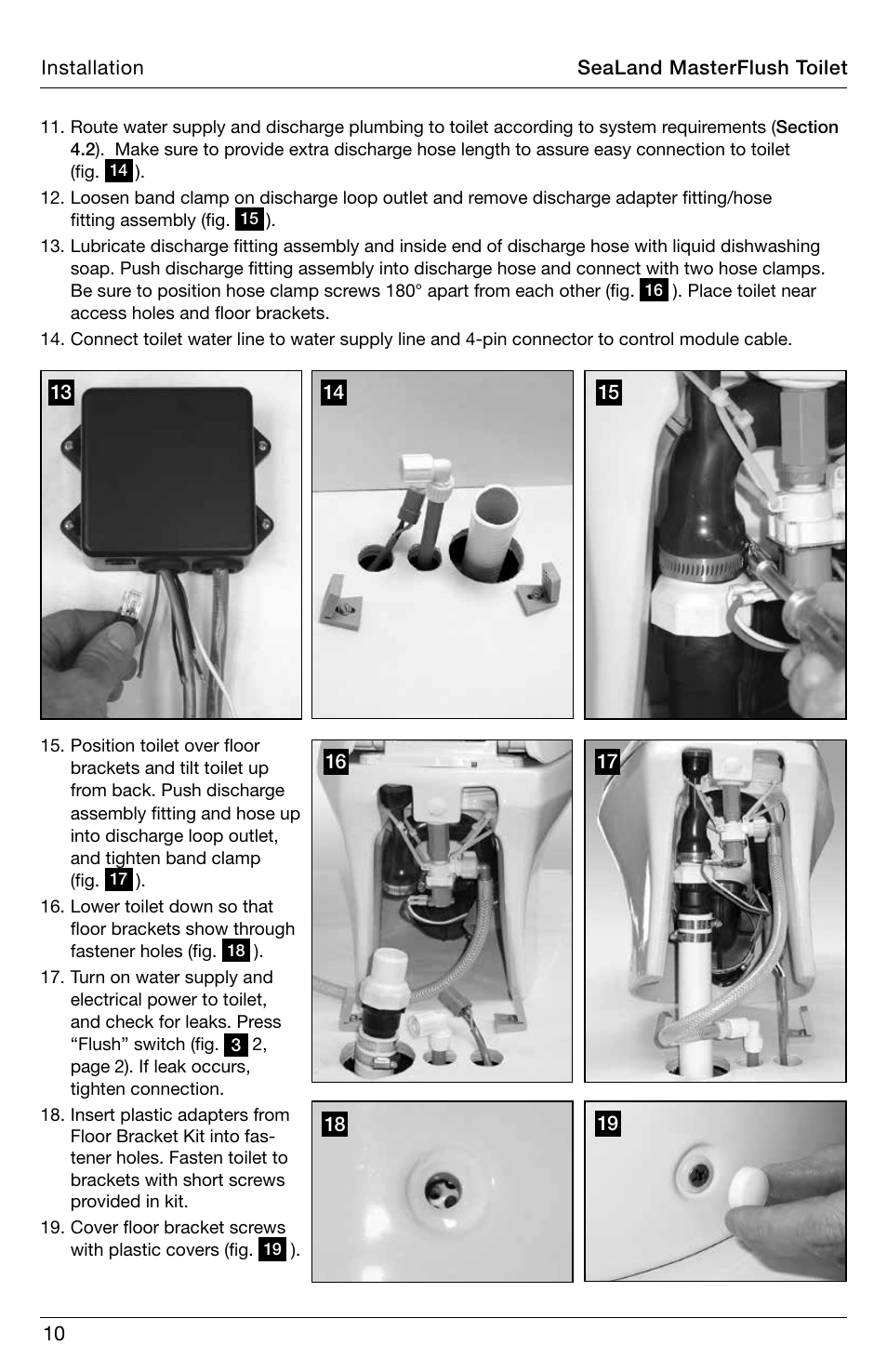 SeaLand 8900 Series MasterFlush Installation User Manual | Page 10 / 12
