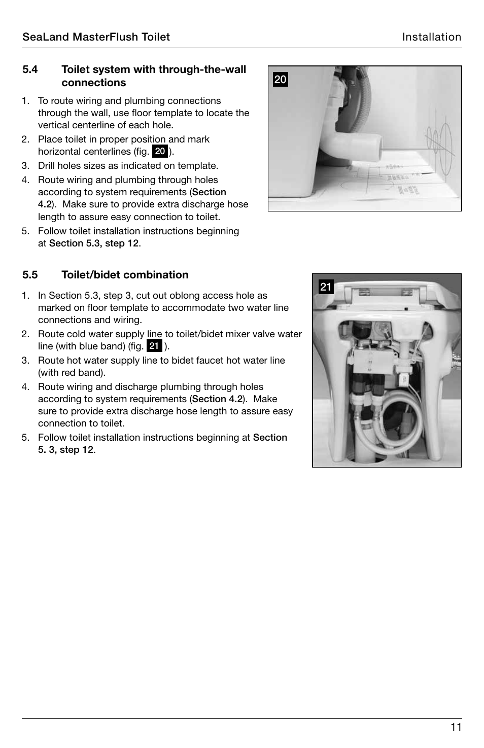 SeaLand 8900 Series MasterFlush Installation User Manual | Page 11 / 12