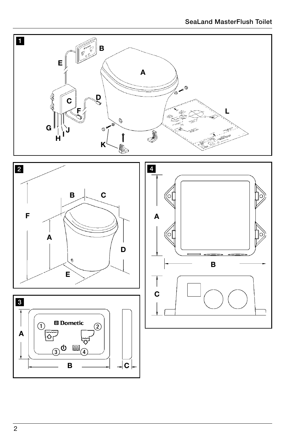 SeaLand 8900 Series MasterFlush Installation User Manual | Page 2 / 12