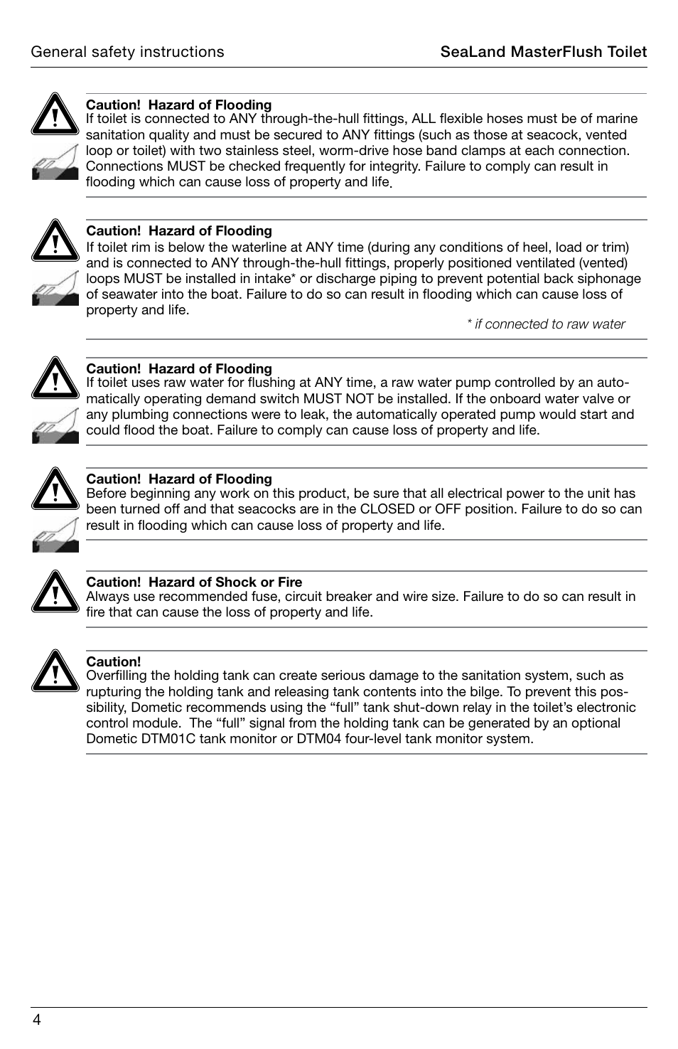 SeaLand 8900 Series MasterFlush Installation User Manual | Page 4 / 12