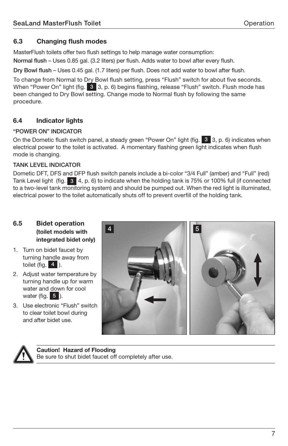 SeaLand 8900 Series MasterFlush Operation Manual User Manual | Page 7 / 12