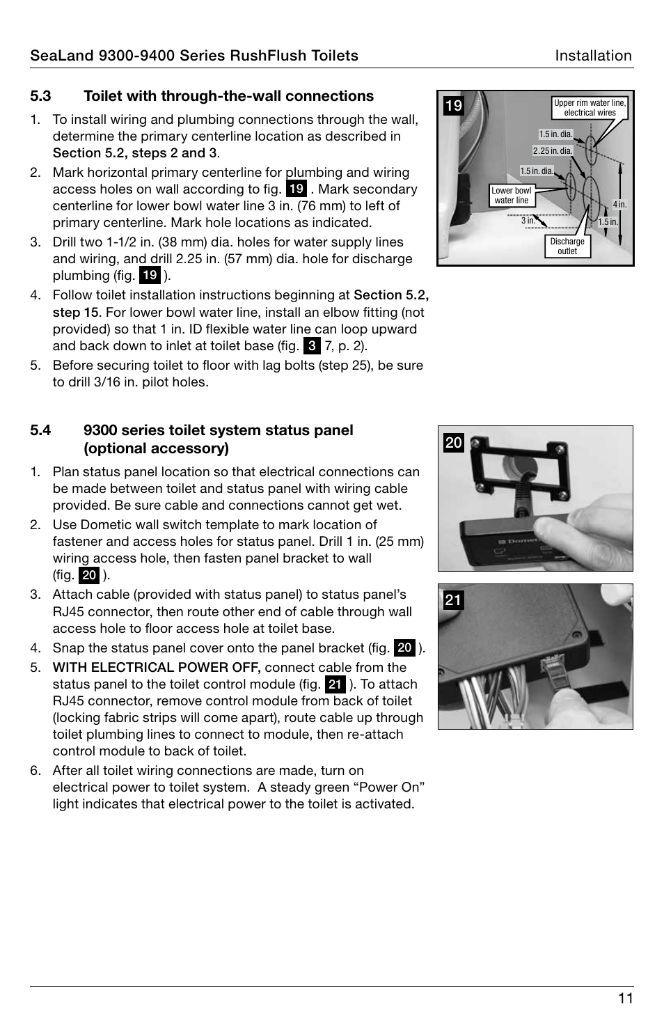 SeaLand 9400 Series RushFlush Installation User Manual | Page 11 / 12