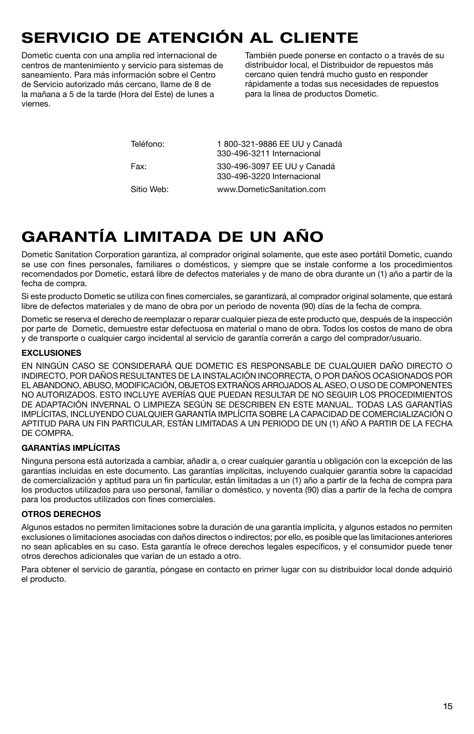 SeaLand 966 Series User Manual | Page 15 / 72