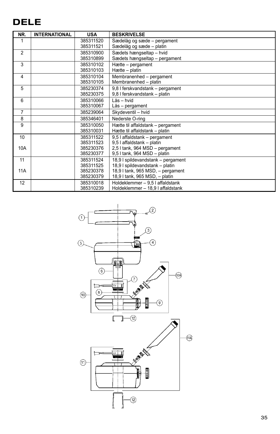 Dele | SeaLand 966 Series User Manual | Page 35 / 72