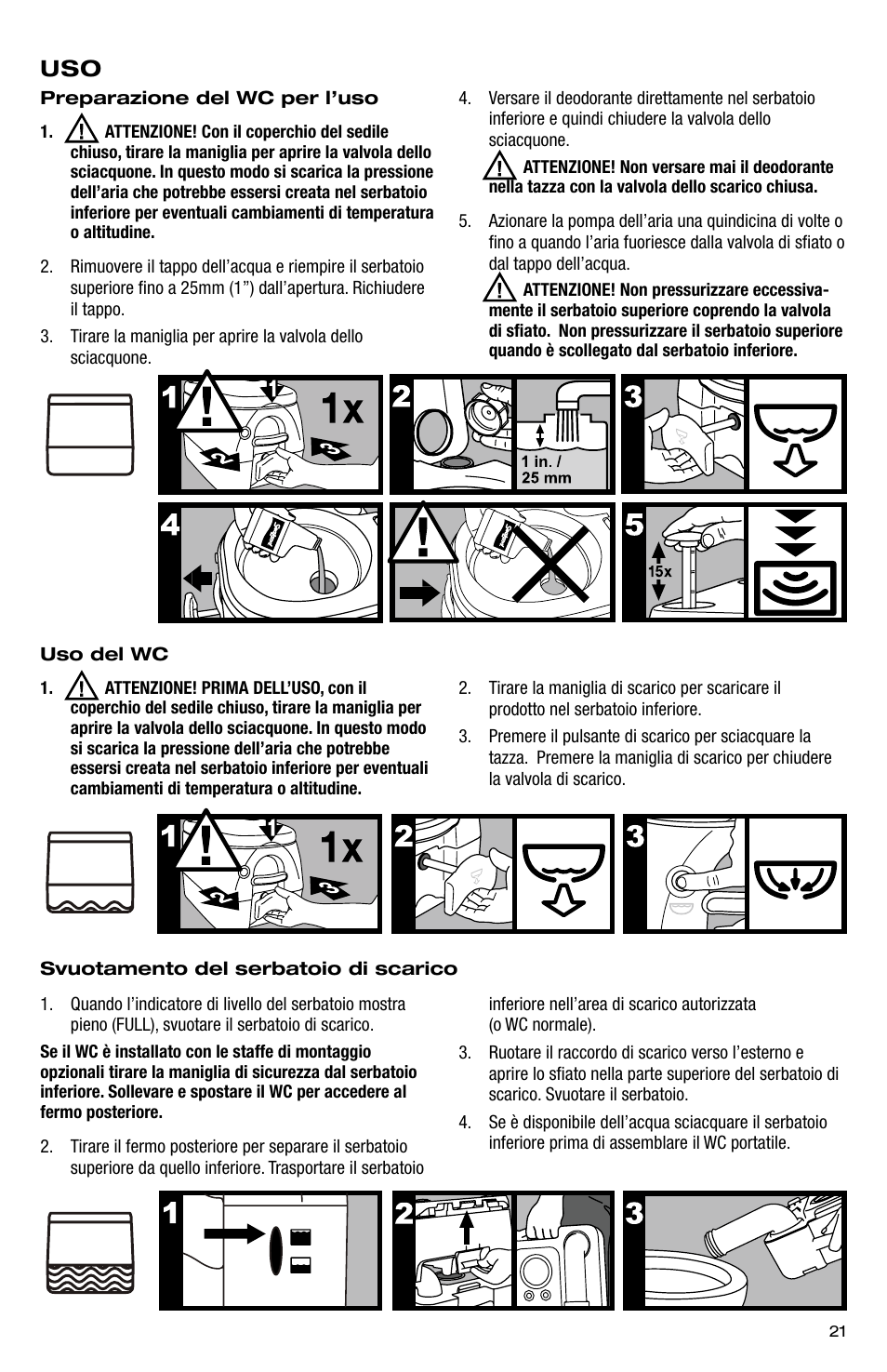 SeaLand 976 Portable Toilets User Manual | Page 21 / 52